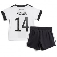 Njemačka Jamal Musiala #14 Domaci Dres za djecu SP 2022 Kratak Rukav (+ Kratke hlače)